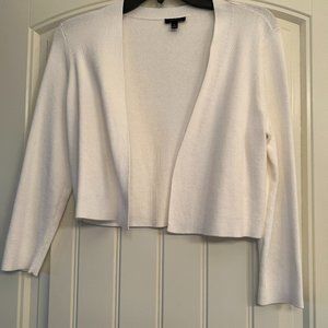 Talbots Brand New White Spring/Summer bolero sweater